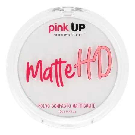 Polvo Traslucido Compacto Matificante Matte HD Pink Up 10g
