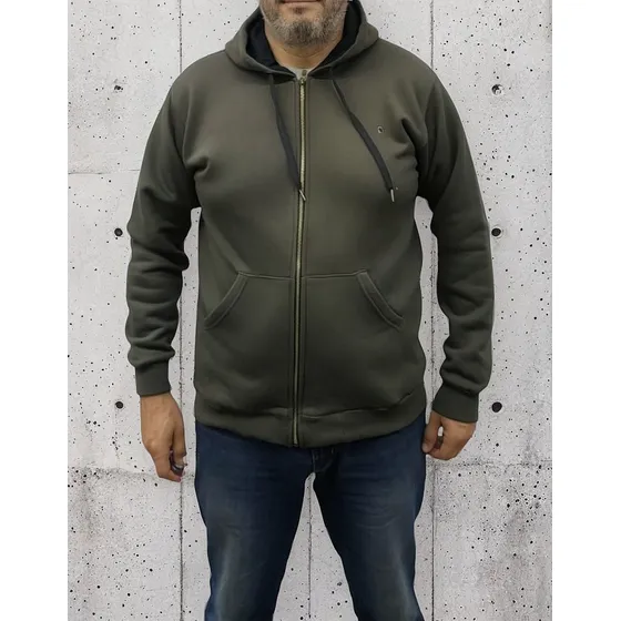 Campera Hombre Capucha Friza Invierno