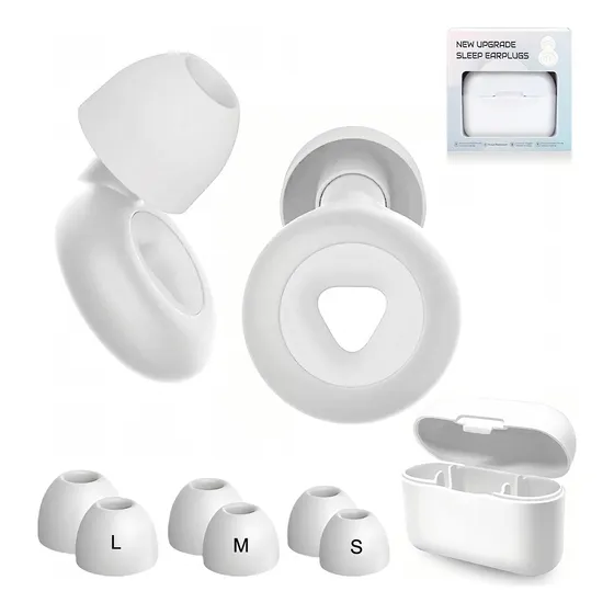 Tapones Auditivos Dormir Reutilizables 30db Oido Silicona