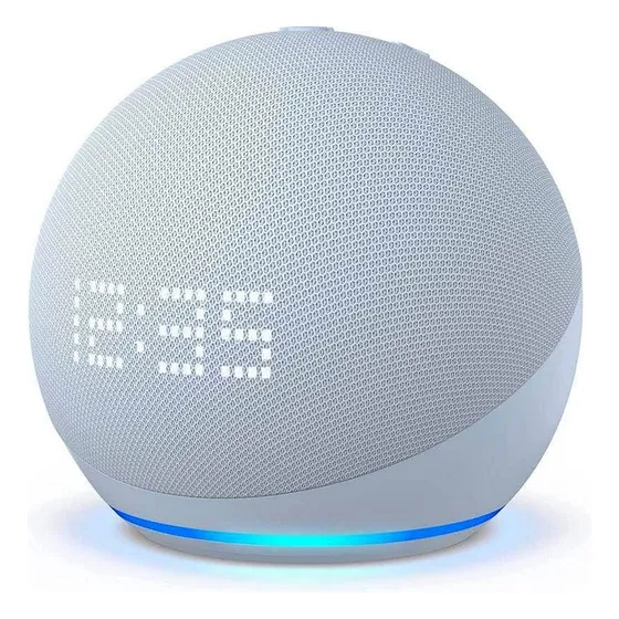 Echo Dot 5ta Gen. Con Reloj - Asistente Virtual Alexa 