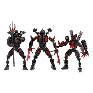 Juego De 3 Juguetes Sonar Monitor Man Building Blocks Juego De 3 Juguetes Sonar Monitor Man Building Blocks