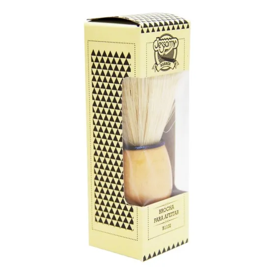 Brocha De Afeitar Jessamy Barber MINI Madera B1102 Color Natural