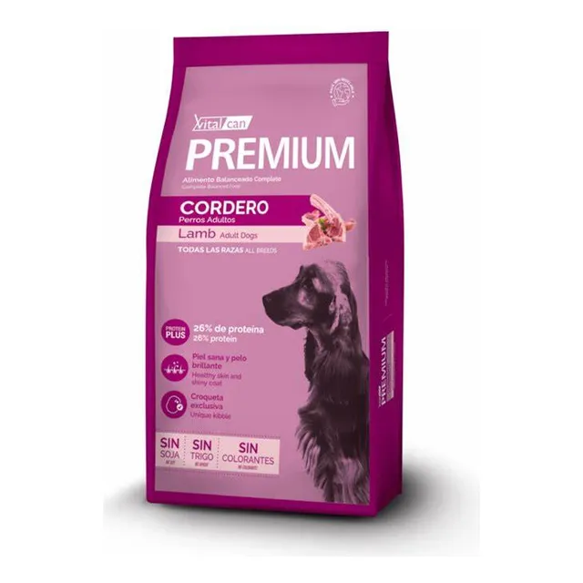 Alimento Vitalcan Premium Cordero Perro Adulto X 7,5 Kg
