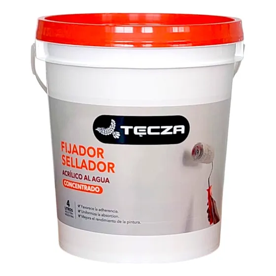 Sellador Fijador Concentrado  Al Agua 4 Litros 
