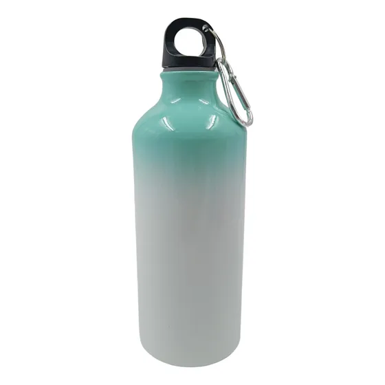 Termo De Aluminio Para Sublimar De 600ml Con Tapa De Color