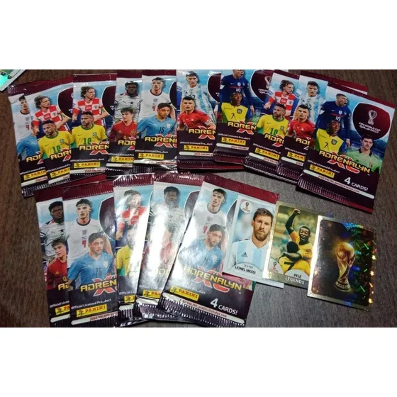 Lote 3 Figurinhas 2018 E 15 Pct Cards Copa 2022 Panini