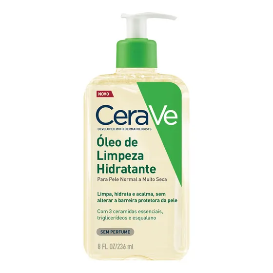 CeraVe Oléo de Limpeza Hidratante Para Pele Normal E Muito Seca 236 ml