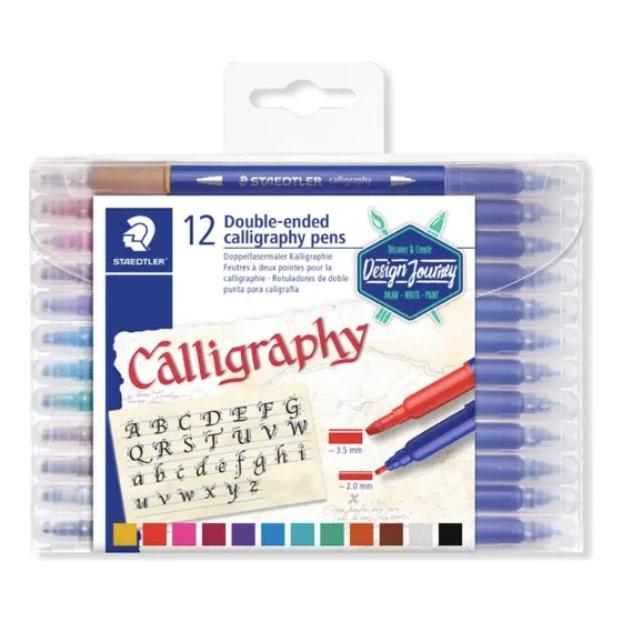 Set 12 Colores Calligraphy Staedtler