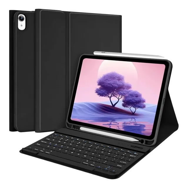 Funda Para iPad Air M2 2024 De 11  + Teclado Español Ñ