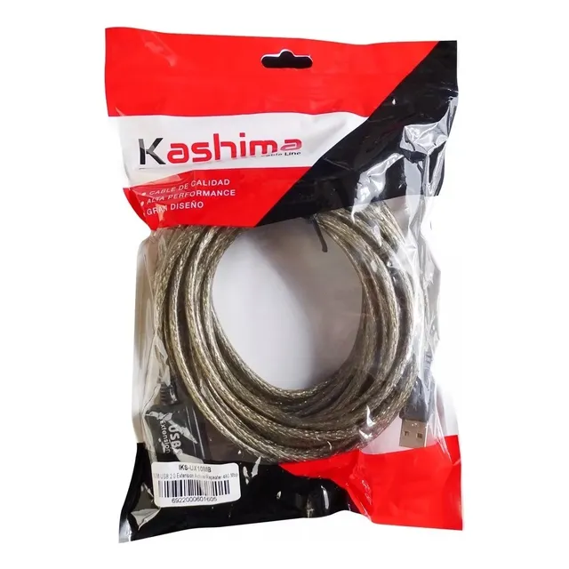 Cable Extension Usb Activo 2.0 De 10 Metros 480 Mbps Kashima