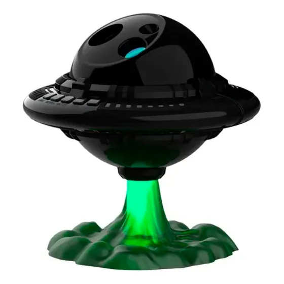 Lámpara De Noche Proyector Estrellas Ovni Ufo Control Remoto