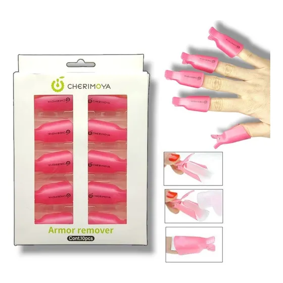 Broches Capuchon Removedor De Esmalte Pack X10 Cherimoya