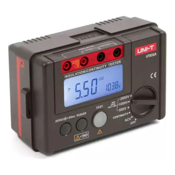 Equipo Medición Resistencia Aislamiento Uni-t Megger Ut502a