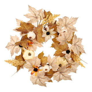 Guirnalda De Otoño Guirnalda De Hojas De Arce 37cm Guirnalda De Otoño Guirnalda De Hojas De Arce 37cm