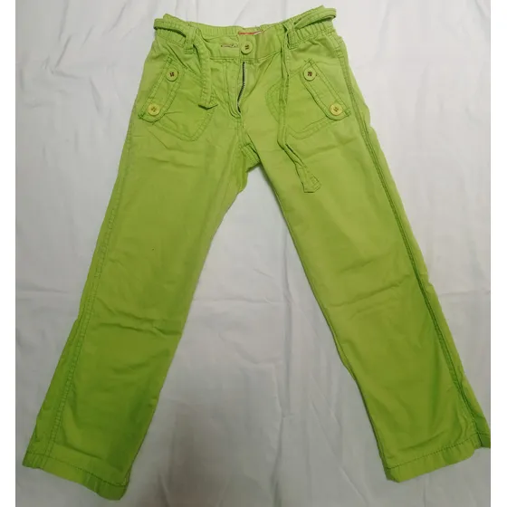 Pantalón Niña Verde Manzana Como Nuevo