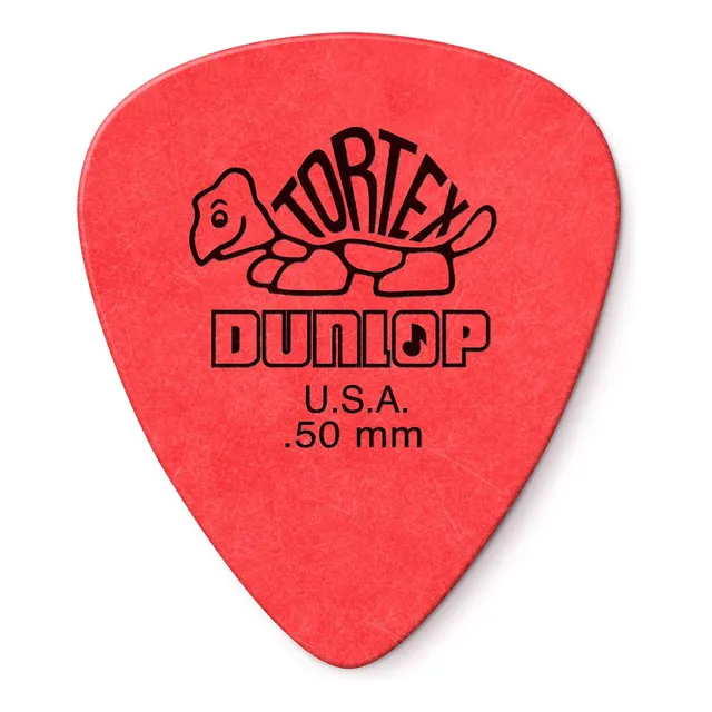 Púas Para Guitarra Dunlop Tortex Standard, 50 Mm, Color Rojo