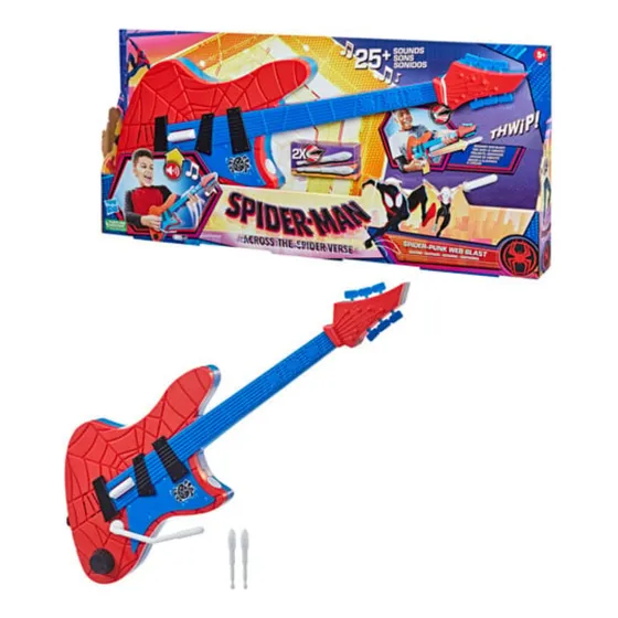 Lanzador Guitarra Spiderman Marvel Spider-punk Web Blast