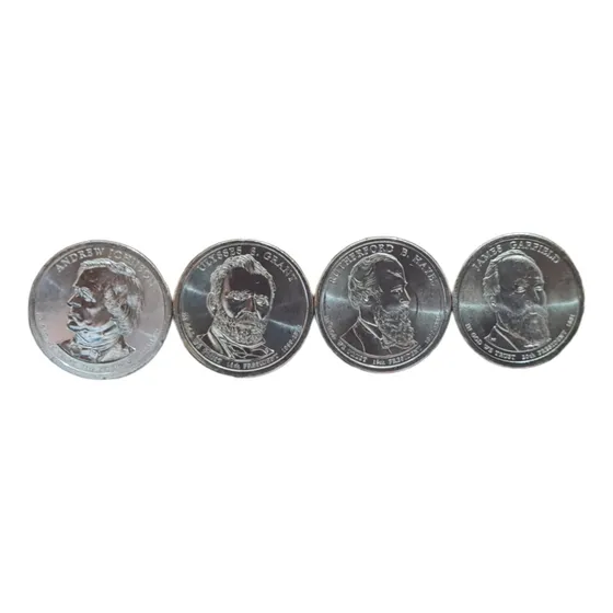 4 Monedas De Dólar Colección Presidentes 2011 Usa