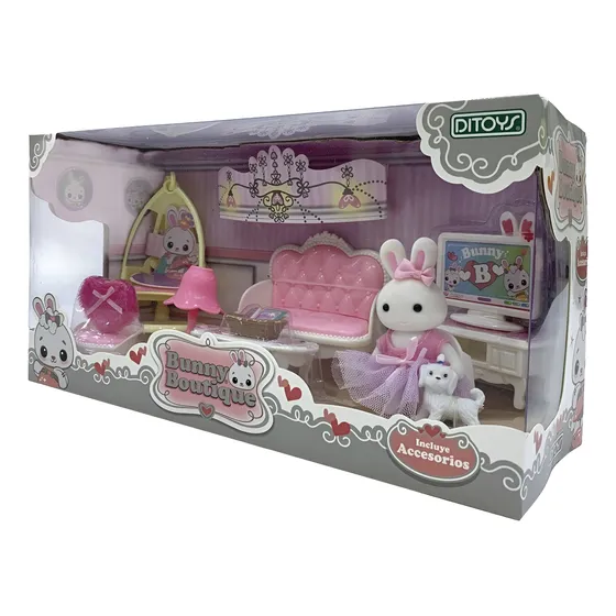 Juego Bunny Boutique Ditoys Diferentes Ambientes Conejita 