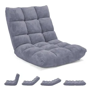 Mat Expert Silla De Suelo Gaming Mat Expert Con Respaldo Grey