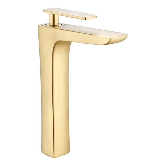 Grifo Lavabo Dorado Cepillado Mezclador Laton Grua Baño Agua
