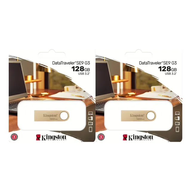 Pendrive Metalico 128 Gb Kingston Dtse9 G3 Pack X 2 Unidades