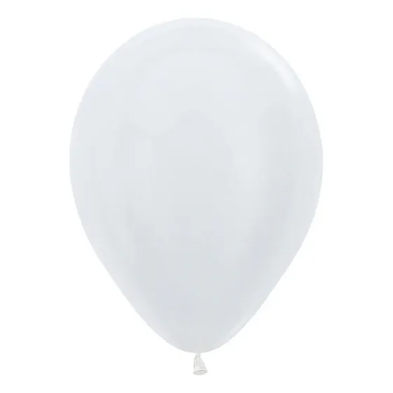 Balão Latex Cromus Sempertex R05 Satin C/50 Unidades Cor Branco