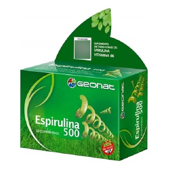 Espirulina 500 Geonat X 60 Comprimidos Sin Tacc
