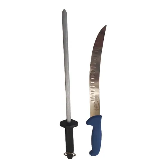 Combo Cuchillo Sable C/alveolo F.dick Y Chaira Lucky