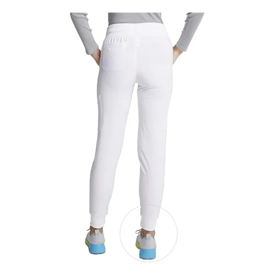 Pantalon Jogger Dama Blanco Antifluidos Strech Quirurgica
