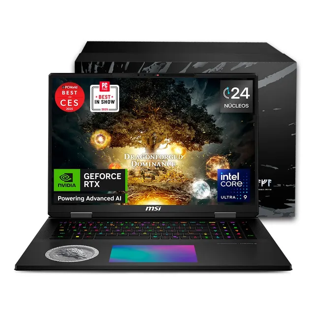Laptop Gamer Msi Titan Dragon Edition 18 U9 64gb 6tb Rtx5090 Negro