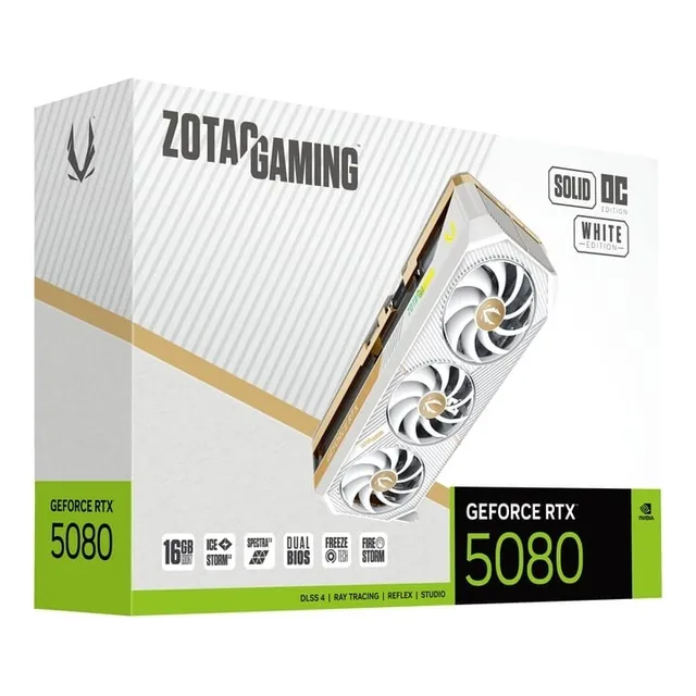 Tarjeta De Video Zotac Gaming Geforce Rtx5080 Solid Oc 16gb