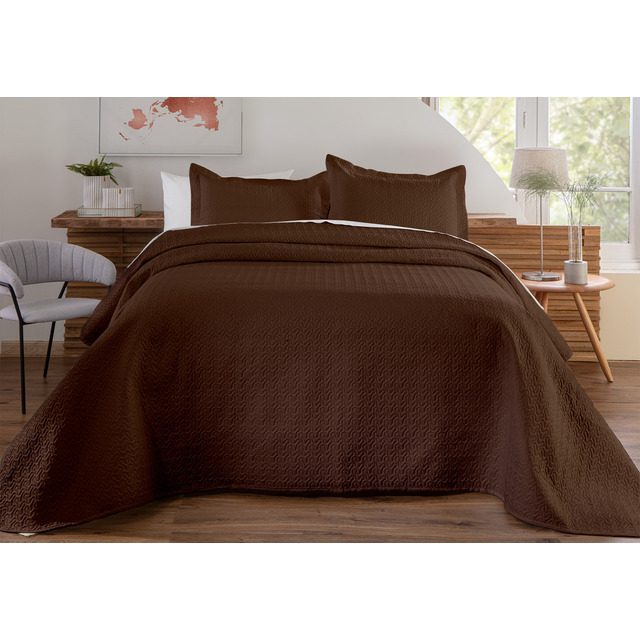 Colcha Cobre Leito Matelado Liso Casal 3 Peças Colcha Cobre Leito Matelado Liso Casal 3 Peças