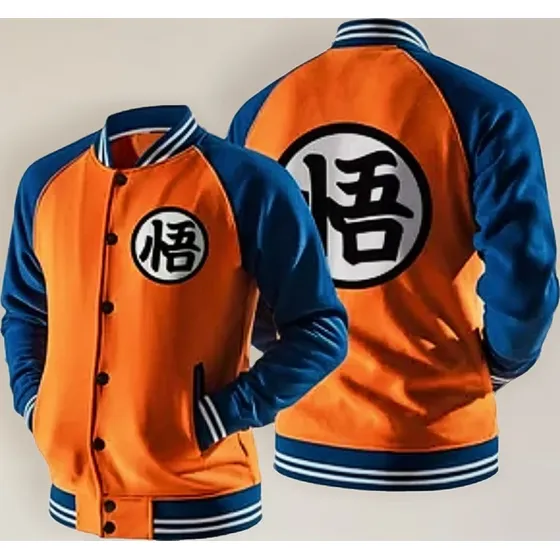 Campera Tipo Universitaria Dragon Ball Z Unisex