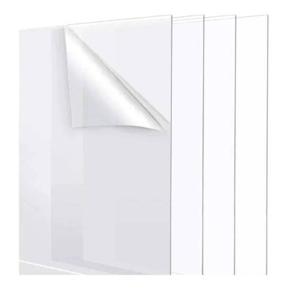 Lamina De Acrilico Transparente De 40 Cm X 60 Cm En 3 Mm