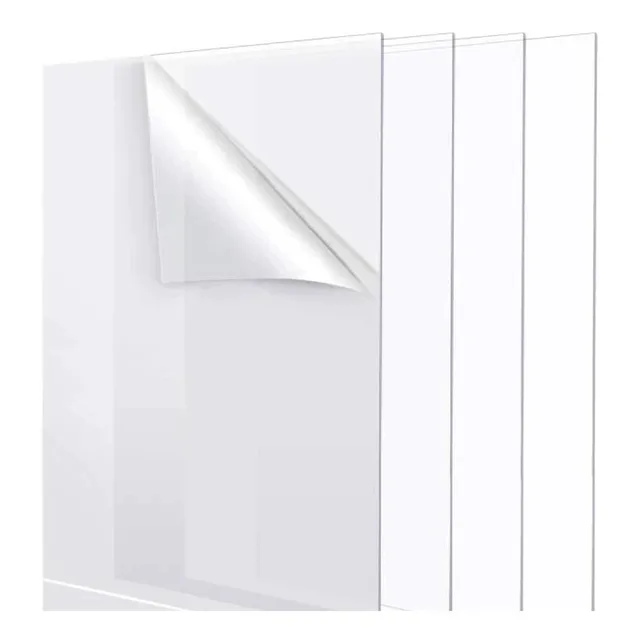 Lamina De Acrilico Transparente De 40 Cm X 60 Cm En 3 Mm