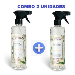 Kit 2 Odorizador De Tecidos Vanilla 500ml Tropical Aromas Kit 2 Odorizador De Tecidos Vanilla 500ml Tropical Aromas