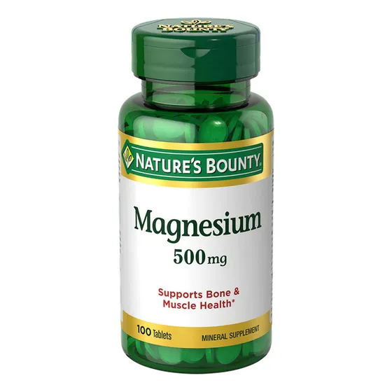 Magnesio De Alta Potencia, 500 Mg, 100 Tabletas De Nature's 