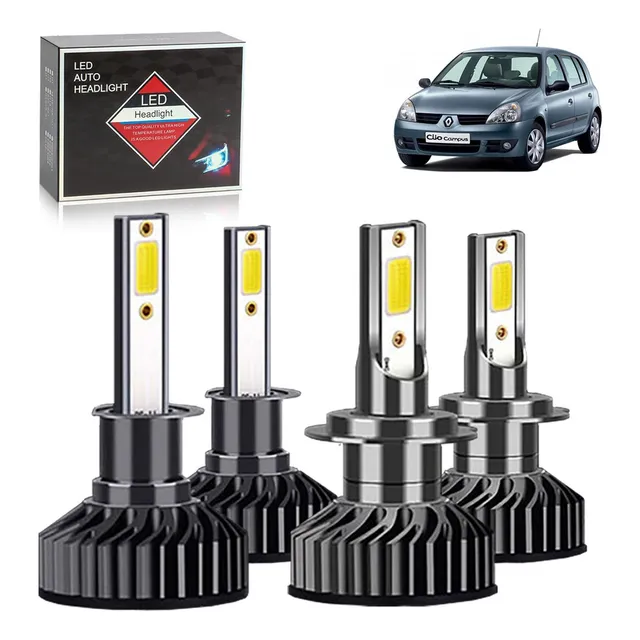 F2 Kit De Focos Led Luz Alta/baja/niebla For Renault