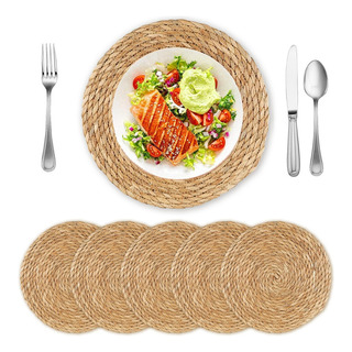 5pz Manteles Individuales Redondo Para Mesa Tejido A Mano 5pz Manteles Individuales Redondo Para Mesa Tejido A Mano