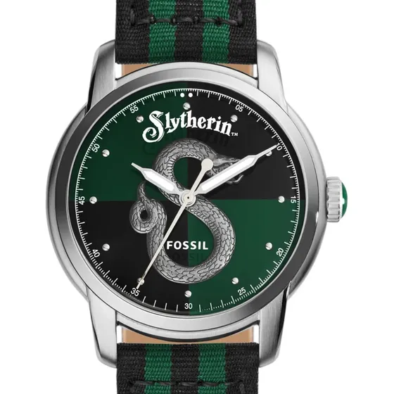 Reloj Fossil Unisex Harry Potter Slytherin Verde Verde Verde