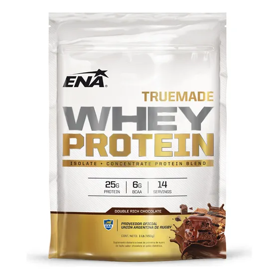 Proteina Ena True Made Whey Protein - Chocolate Doble 453g