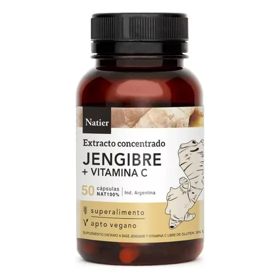 Capsulas De Raiz De Jengibre Concen X50 Cap Natier