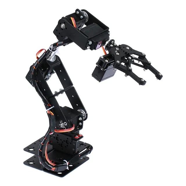 Tecneu Brazo Robótico Metálico Snam2800 6dof Garra Alto Torque + 6 Servomotores Mg996r