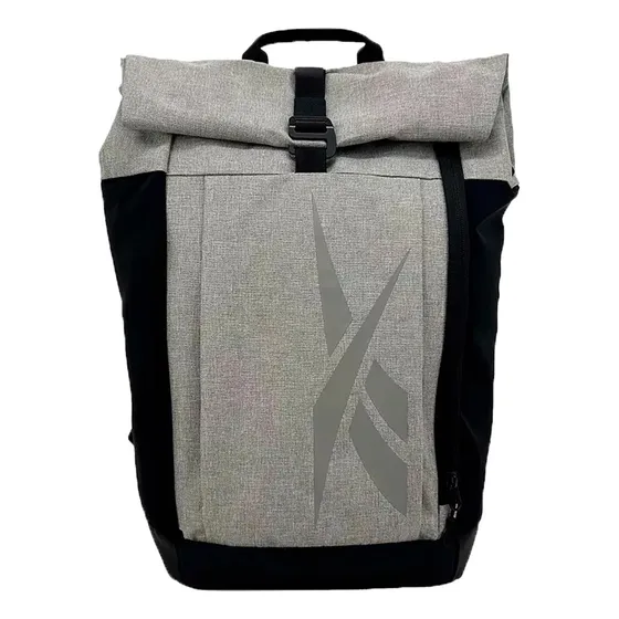Mochila Reebok Lifestyle Logo - Gris Claro Negro Ras