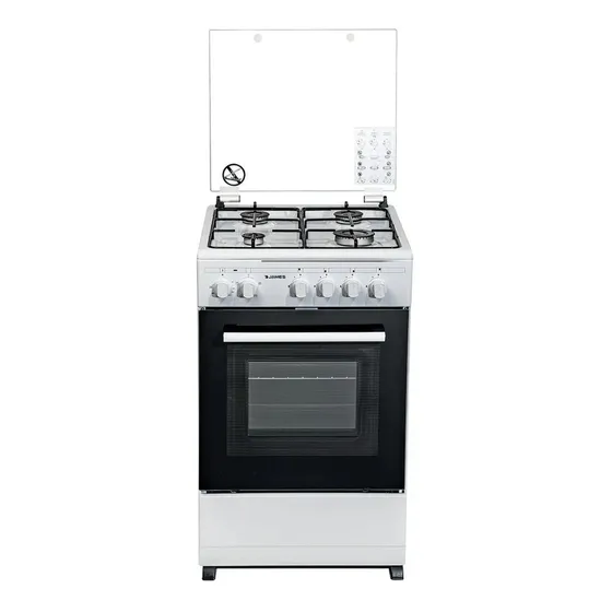 Cocina Combinada James 4 Hornallas C-550 Tks Blanca