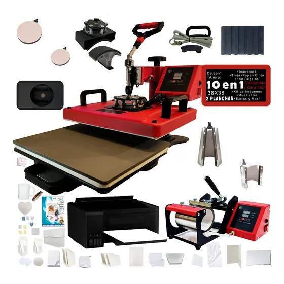 Combo De 8 En 1 A 9 En 1 38x38 Sublimacion 50 Regalos Y Mas