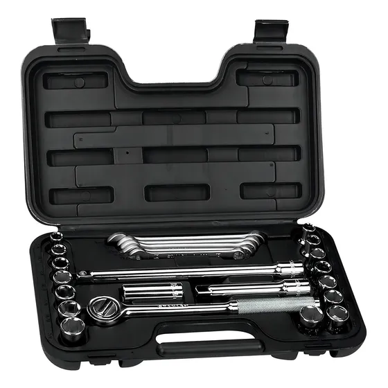 Juego De Herramientas Mecánicas Mando 1/2" - 25 Piezas - Métrico/Sae