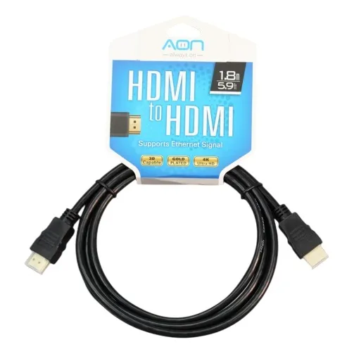 Cable Hdmi A Hdmi De 1.8m Ultra Hd 4k Gold Plated 3d