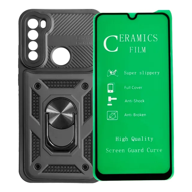 Estuche Antichoque Reforzado + Protector De Pantalla Para Xiaomi (hidrogel O Vidrio Cerámico)